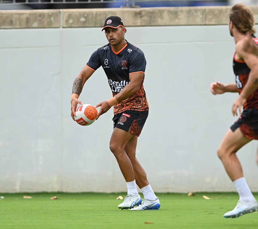 Niwhai Puru at Indigenous training.