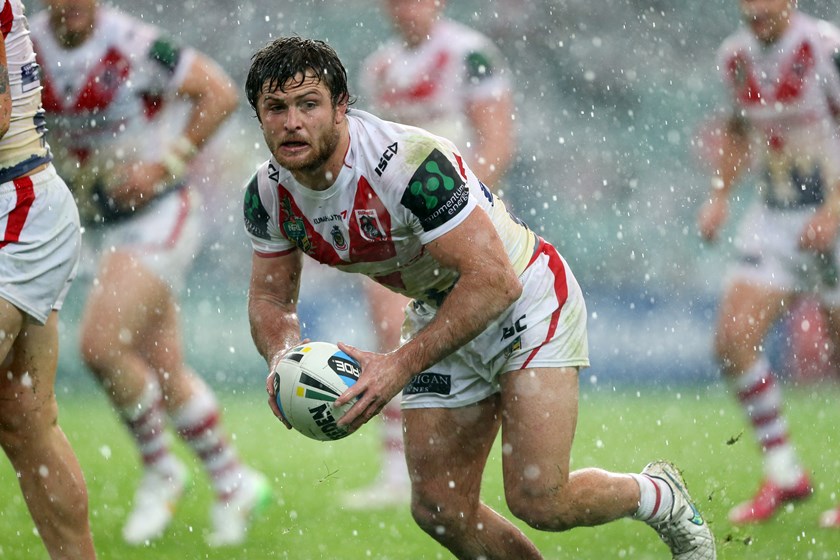 The rain was relentless before the match was suspended late in the first half.