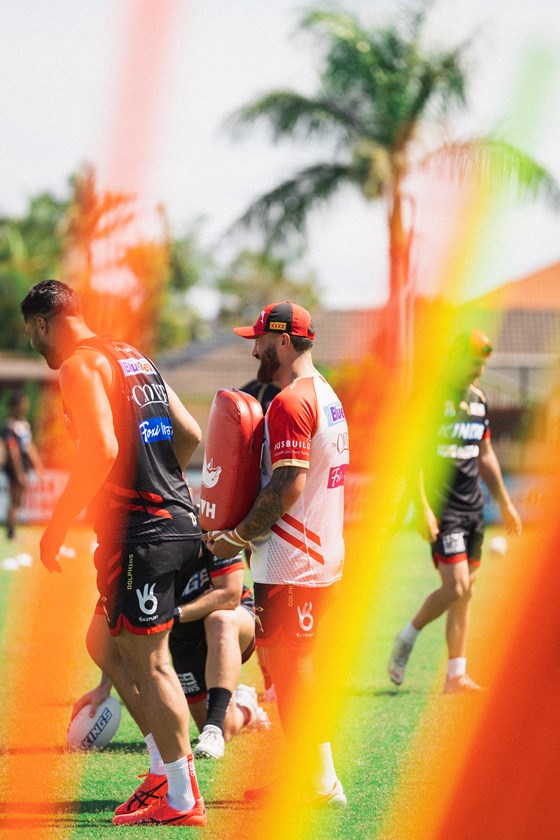 Kenny Bromwich at training. 