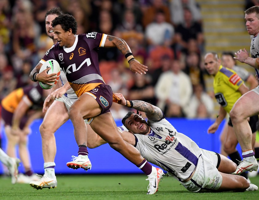 Tristan Sailor in action against the Melbourne Storm last season.