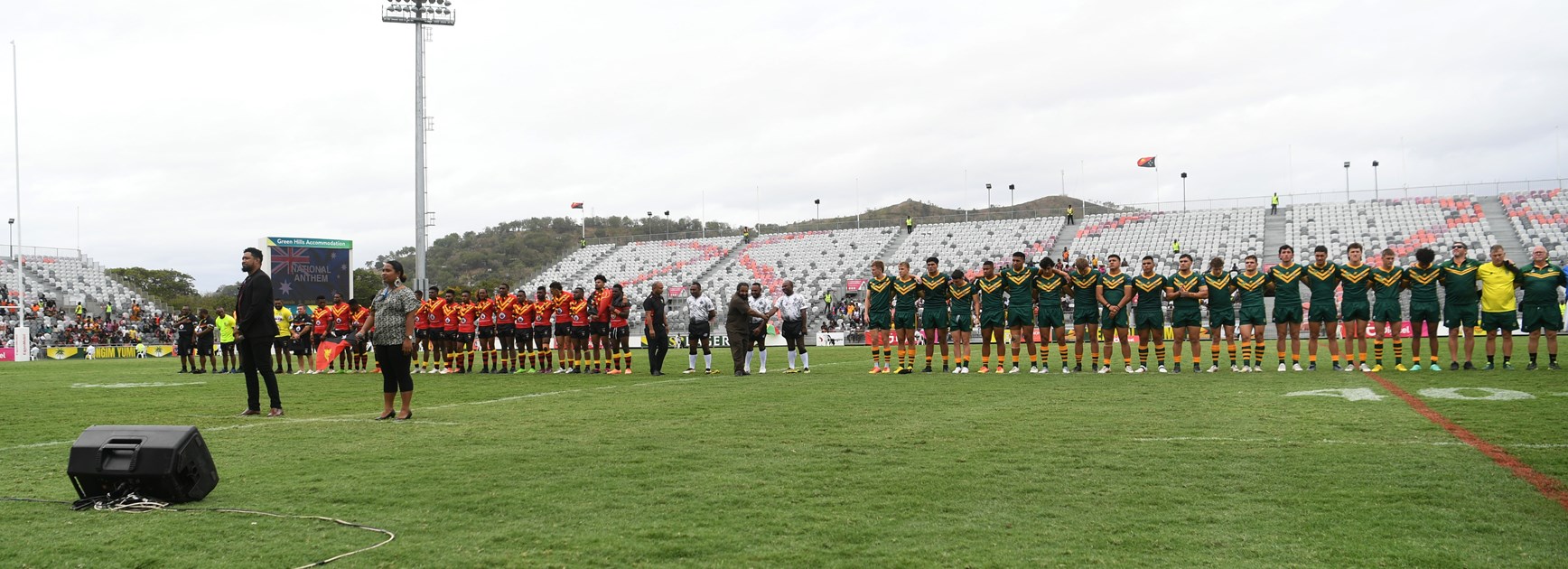 Australian Schoolboys and Schoolgirls ready for PNG
