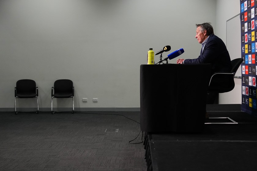 Craig Bellamy addressed media following the Storm's 40-10 Round 26 loss to the Roosters.
