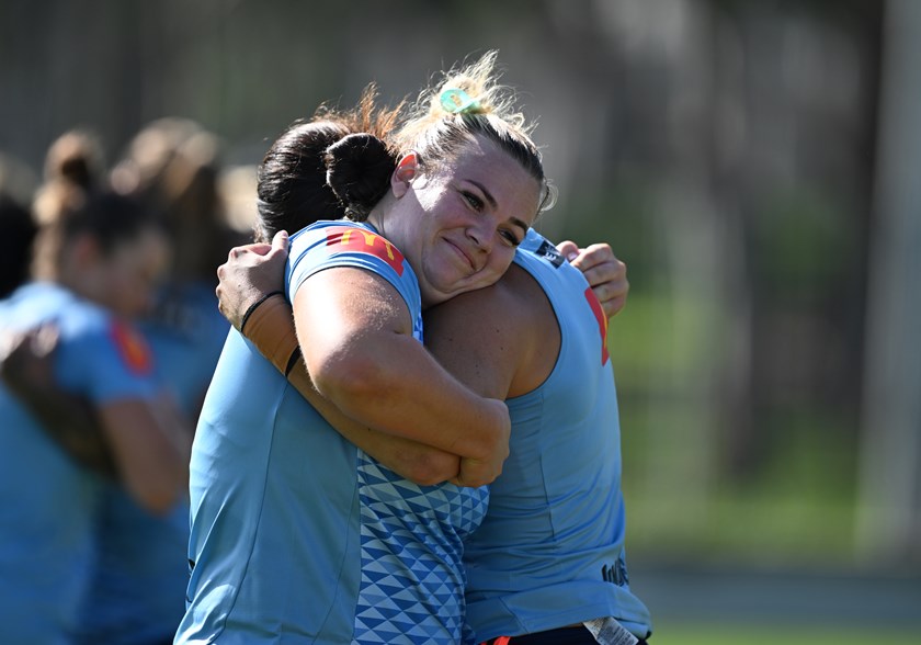 Ellie Johnston enjoying being in NSW Blues Women's camp.