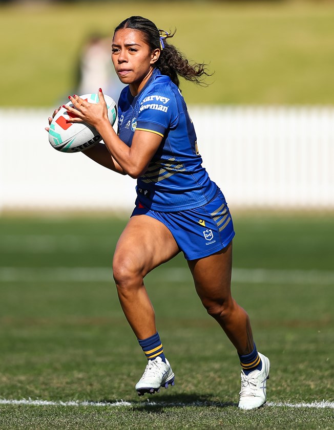 Fleur Ginn in action for the Eels. 