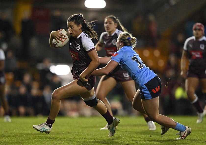 Reegan Hicks representing the Queensland Under 19 side in 2024.