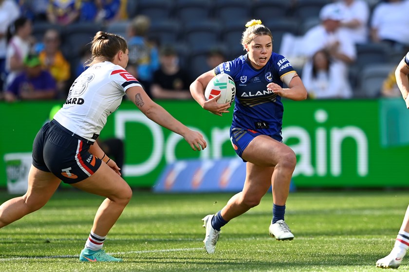 Rory Owen in action for Parramatta Eels.