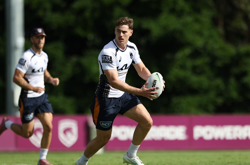 Tom Duffy training with the Broncos.