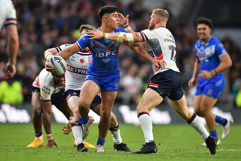Blaize Talagi made his debut for Samoa in last year's tour of England.