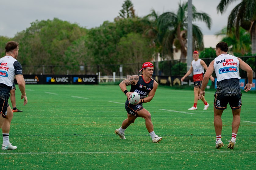 Kodi Nikorima at training.
