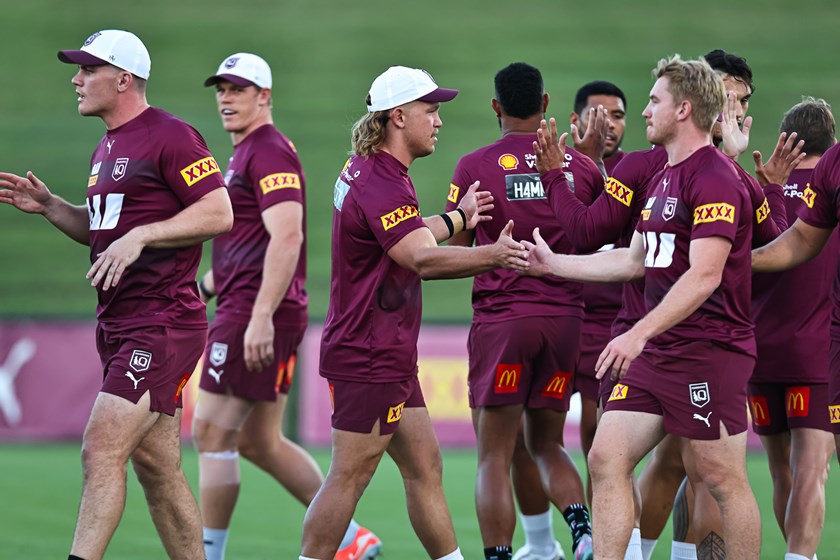 Reuben Cotter at Queensland training on the Sunshine Coast.