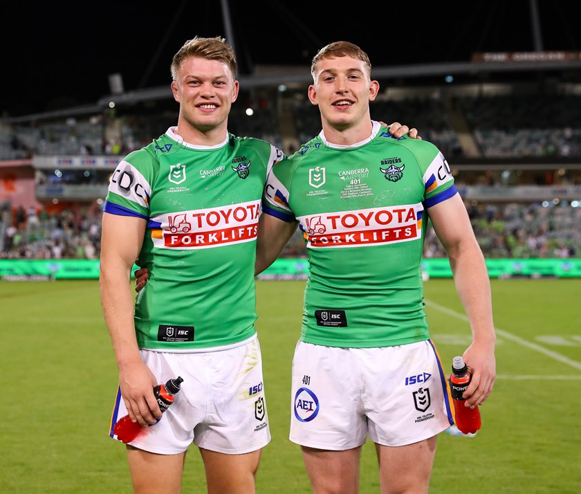 Morgan Smithies and Matty Nicholson.