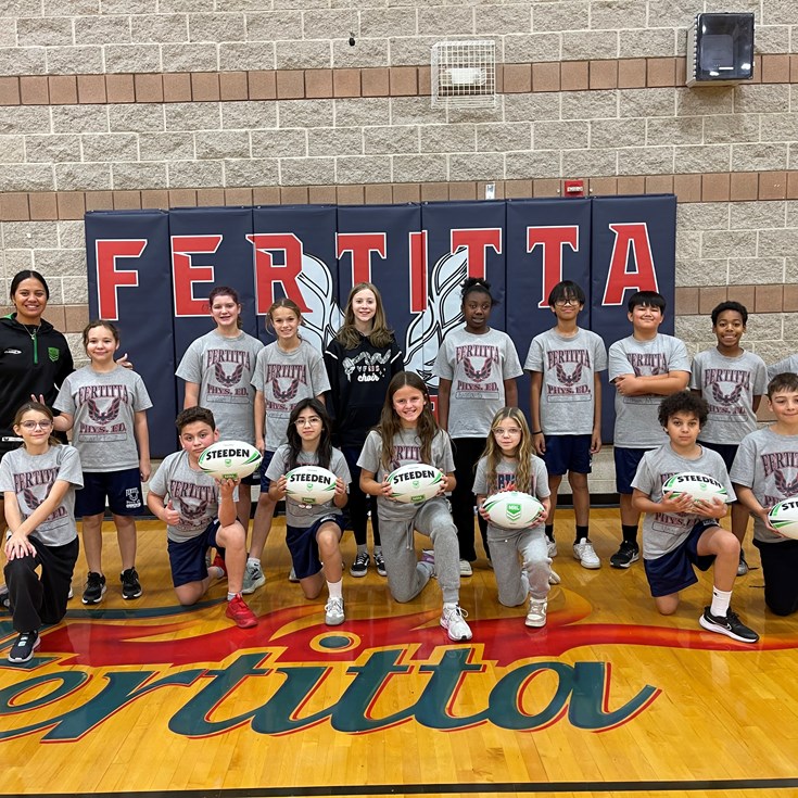 Vegas students embrace rugby league as NRL wraps up community visit