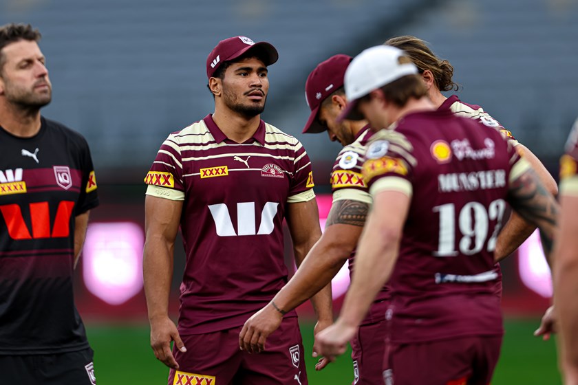 Rob Toia at captain's run before Game Two.