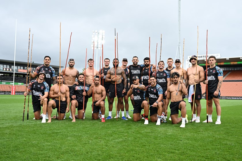 Indigenous All Stars captain's run.