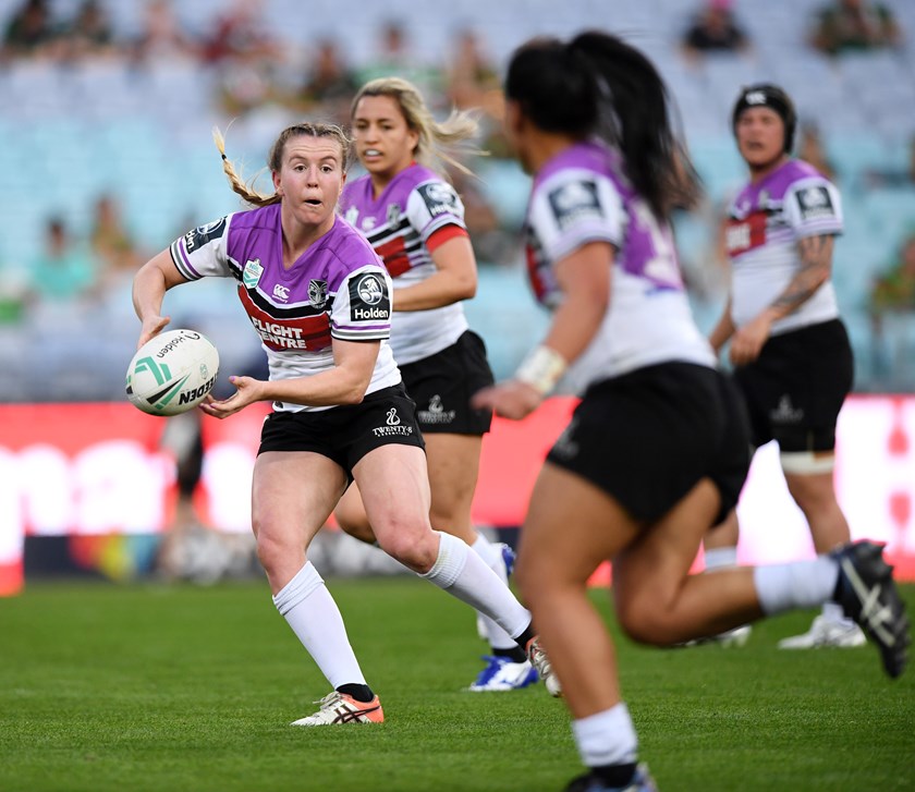 Georgia Hale began her NRLW career in 2018 with the Warriors.