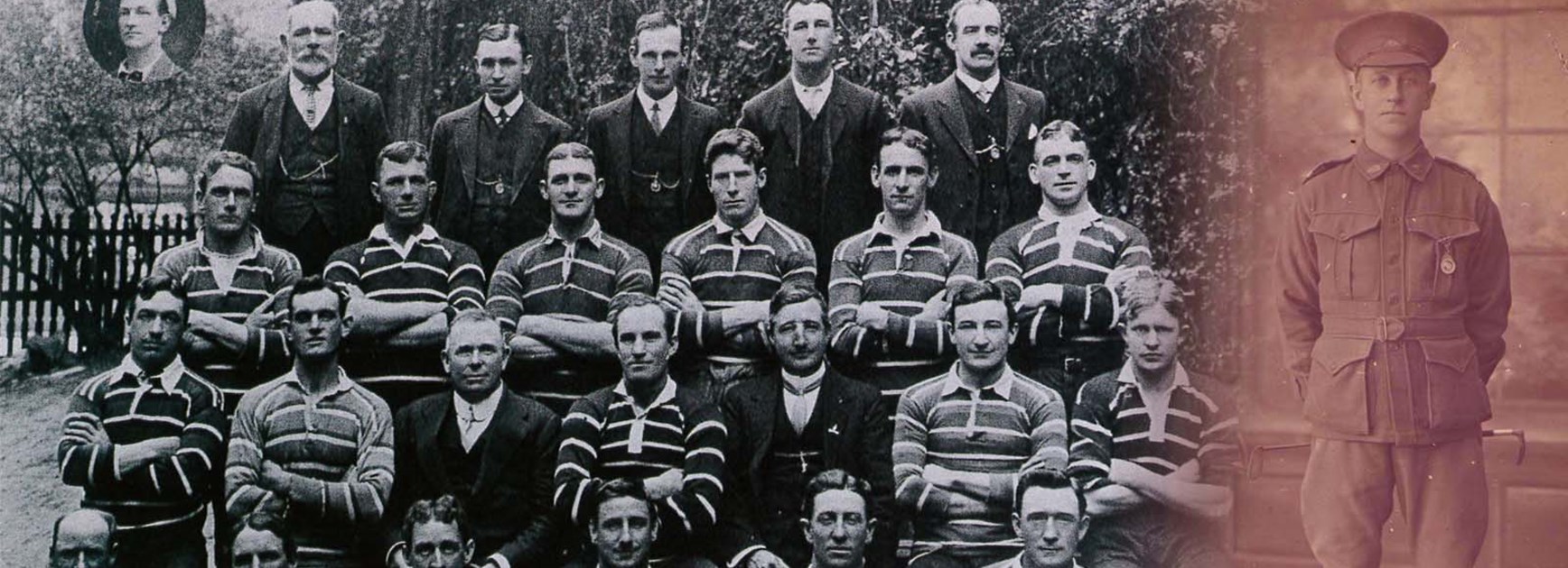 Tom Bruce with Eastern Suburbs teammates.