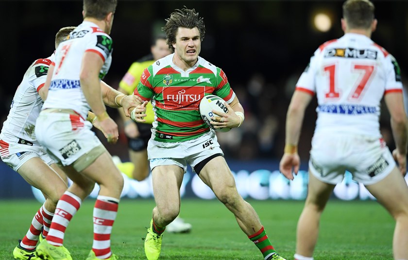 Rabbitohs second-rower Angus Crichton.