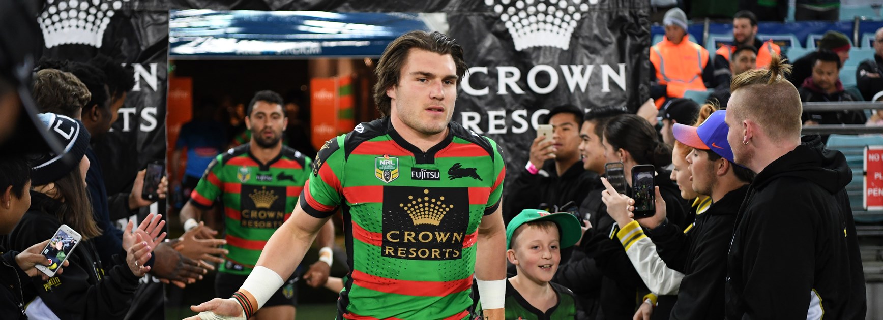 Rabbitohs second-rower Angus Crichton.