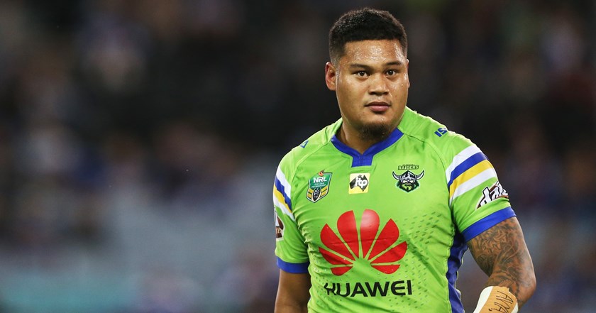 Raiders centre Joey Leilua.
