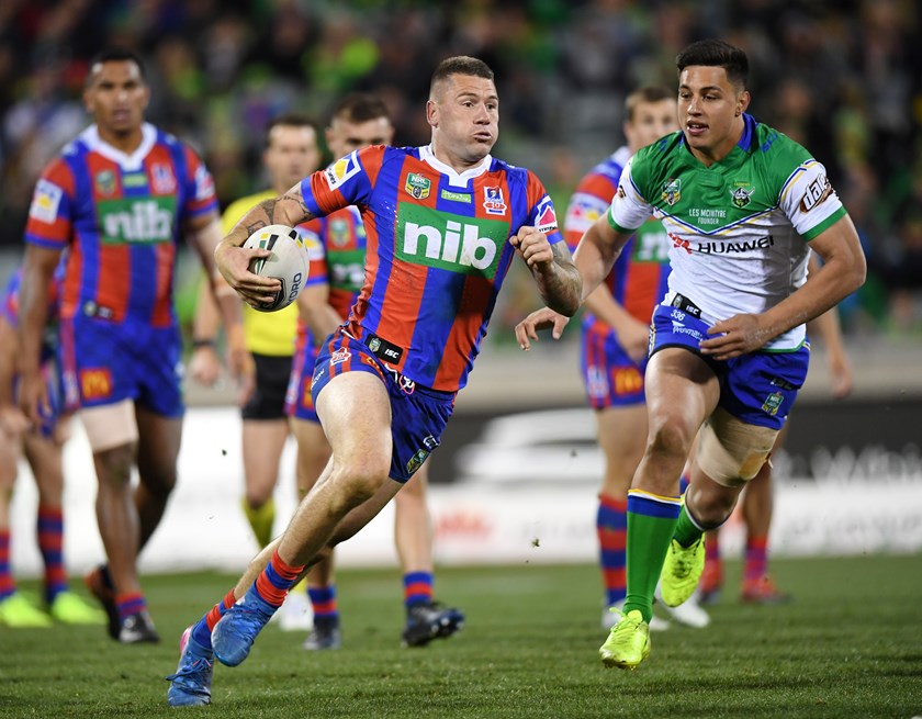 Newcastle Knights centre Shaun Kenny-Dowall. 
