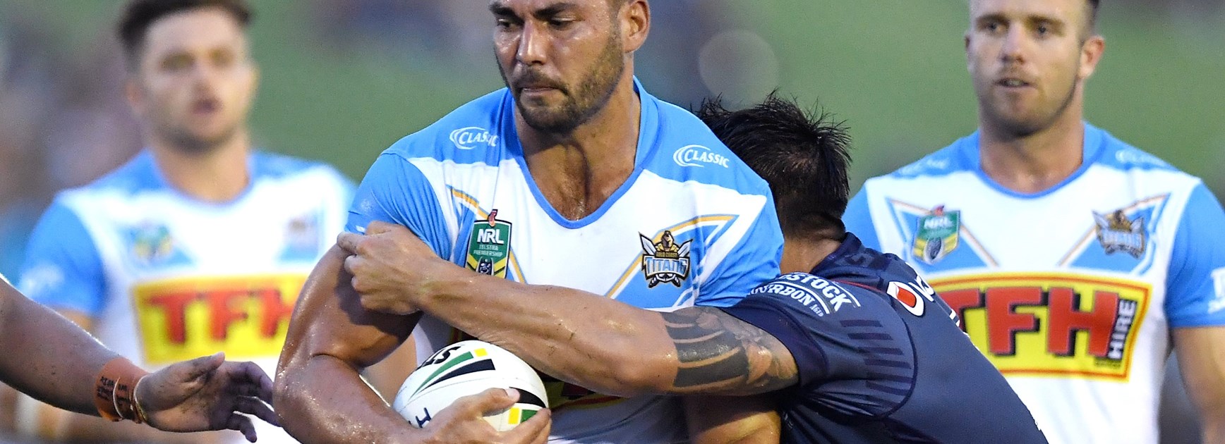 Gold Coast Titans forward Ryan James.