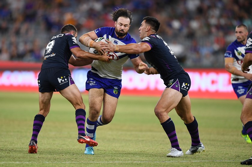 Bulldogs prop Aaron Woods.
