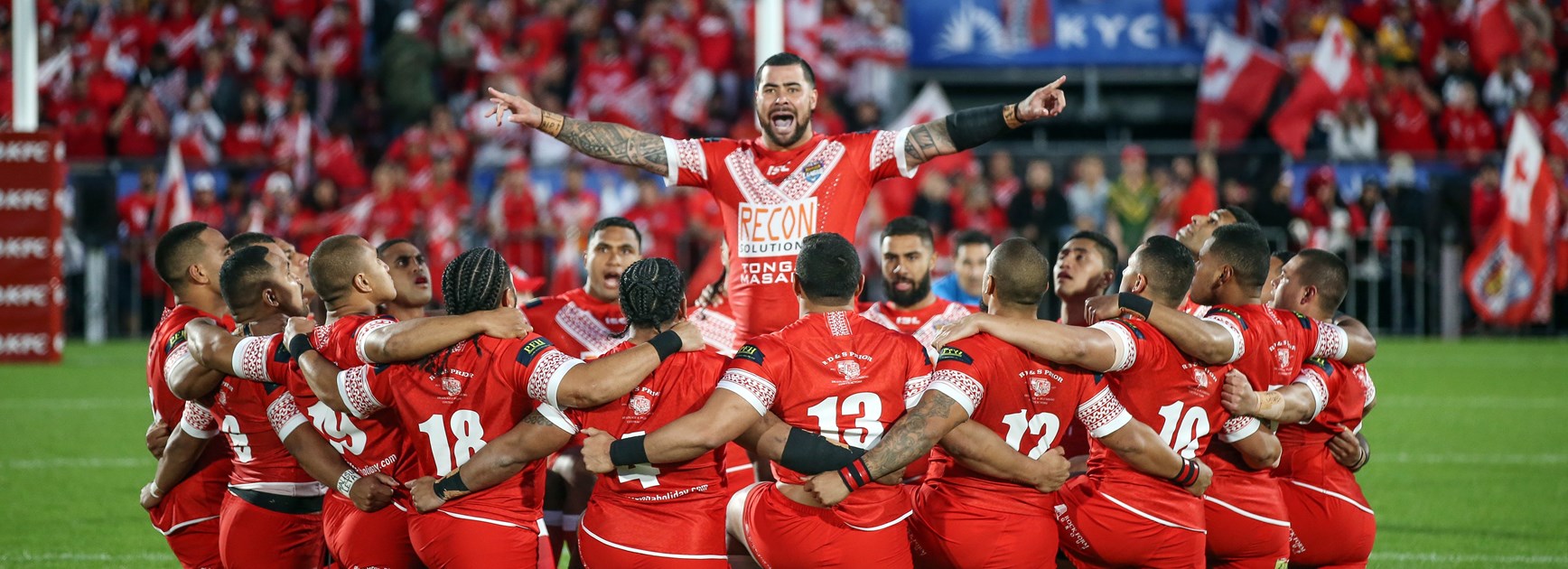 Tonga prepare to face Australia at Mt Smart.