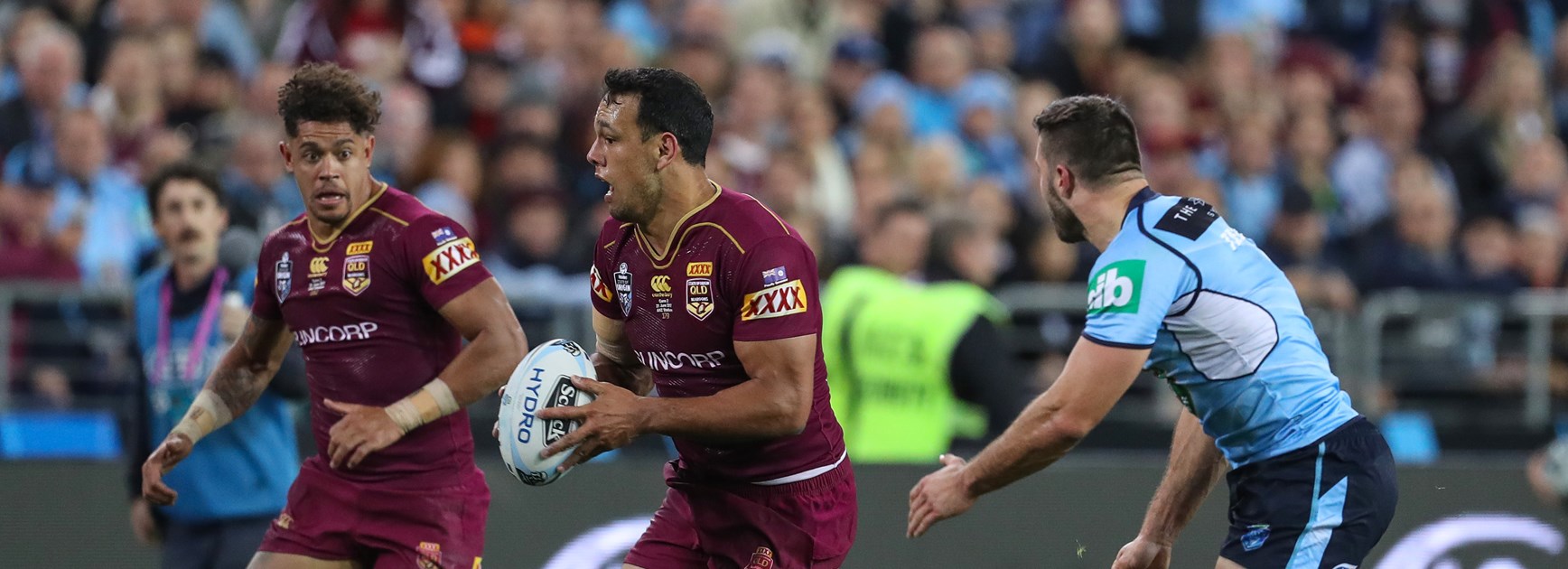 Queensland backs Dane Gagai and Will Chambers.