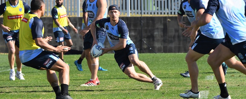 Blues hooker Damien Cook.