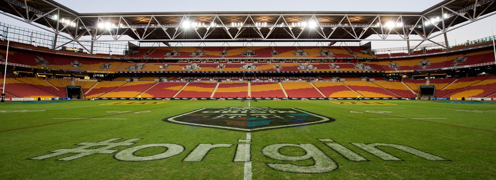 Brisbane Suncorp Stadium ahead of State of Origin I, 2017.