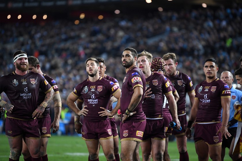 The Maroons await the penalty try decision.