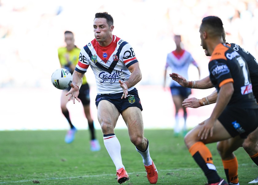 Roosters halfback Cooper Cronk.