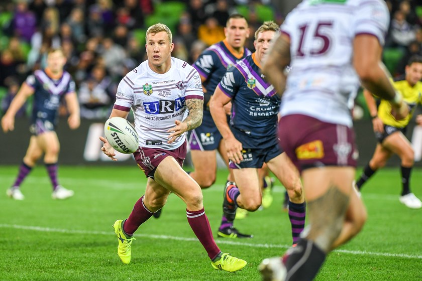 Sea Eagles half Trent Hodkinson.