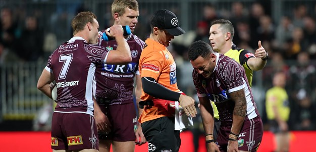 Manly hooking crisis as Koroisau suffers suspected broken foot