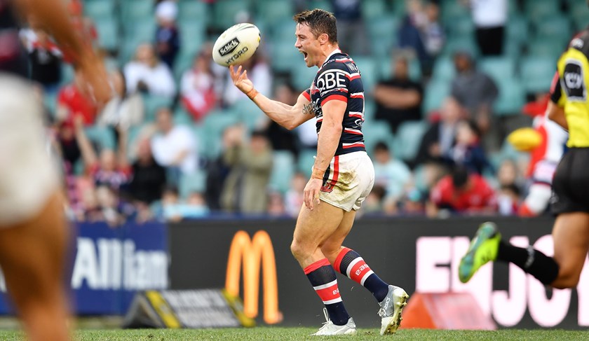 Roosters halfback Cooper Cronk.