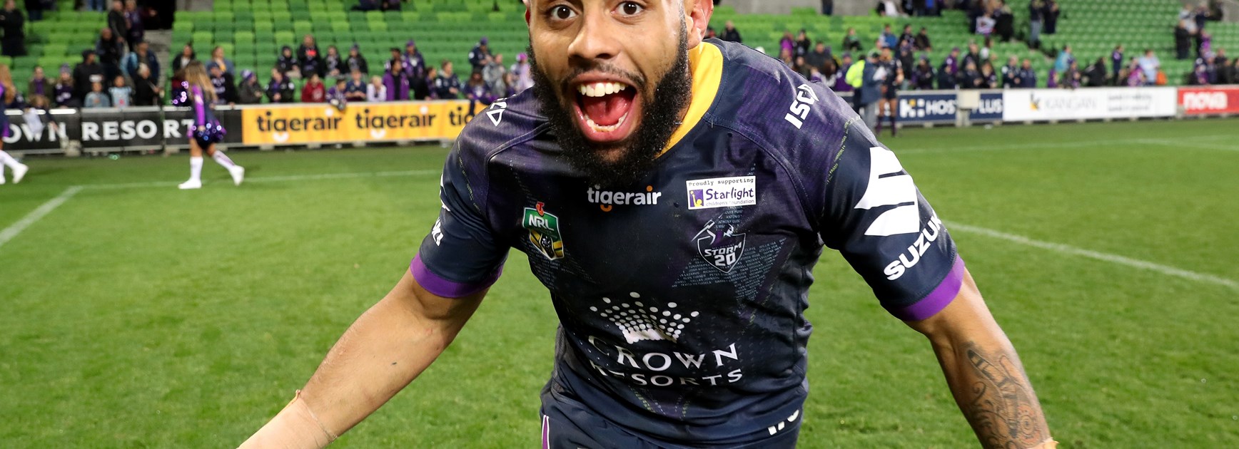 Storm winger Josh Addo-Carr.