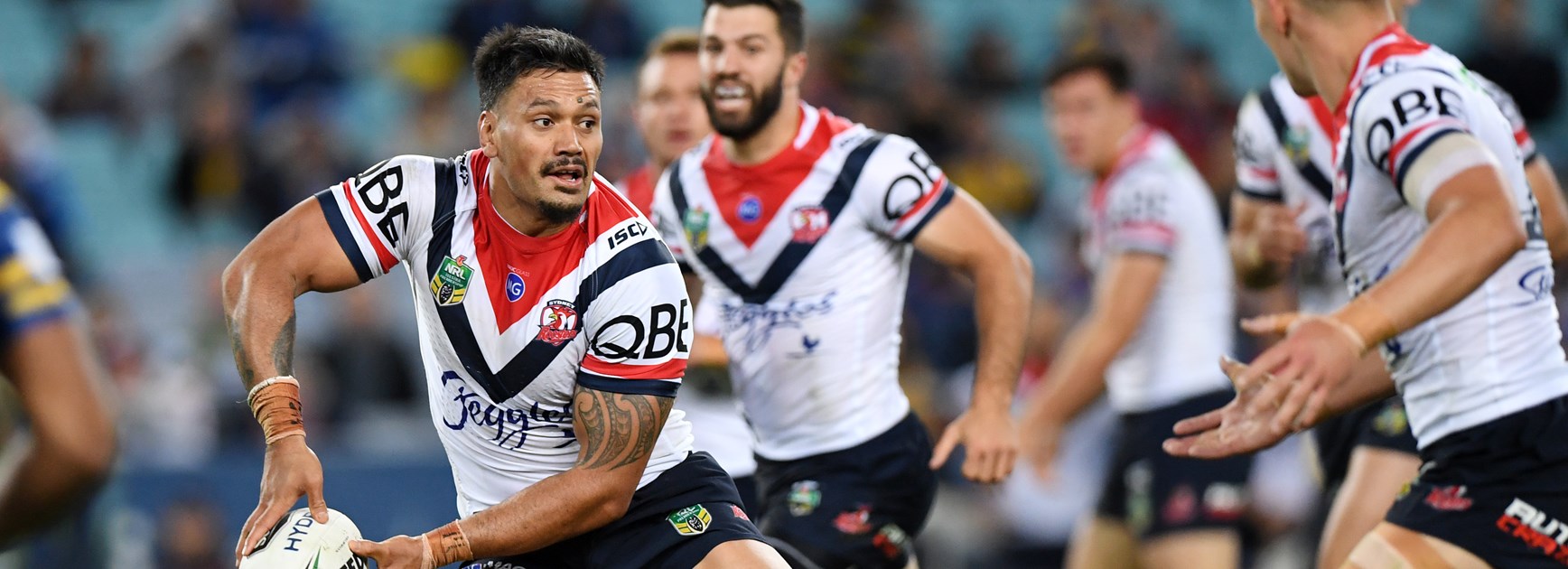 Roosters forward Zane Tetevano.