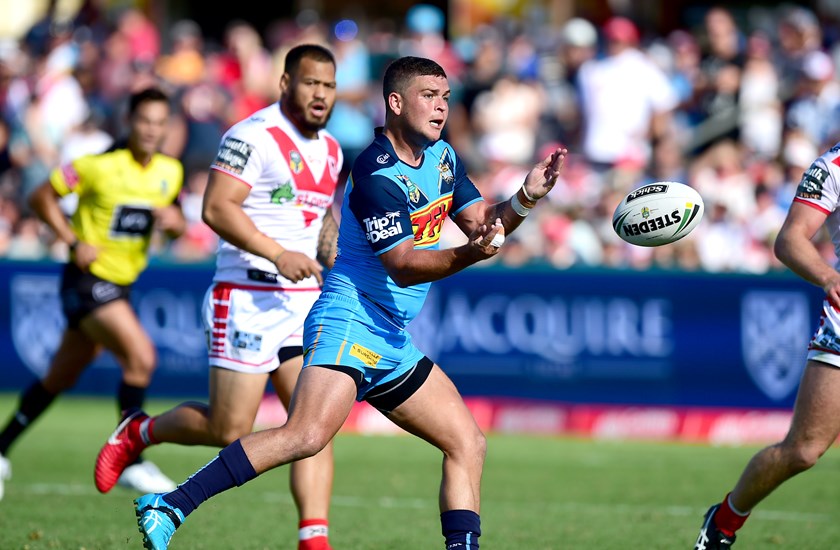 Titans halfback Ash Taylor.