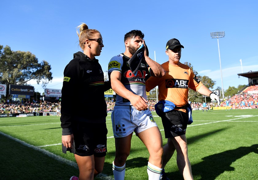 Injured Panthers winger Josh Mansour.