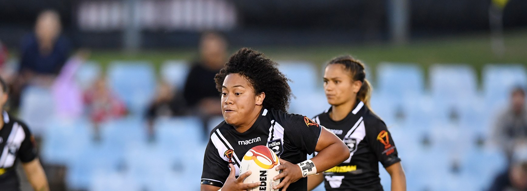 Teuila Fotu-Moala in full cry.