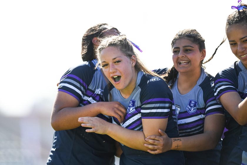Victoria under 19s players celebrate