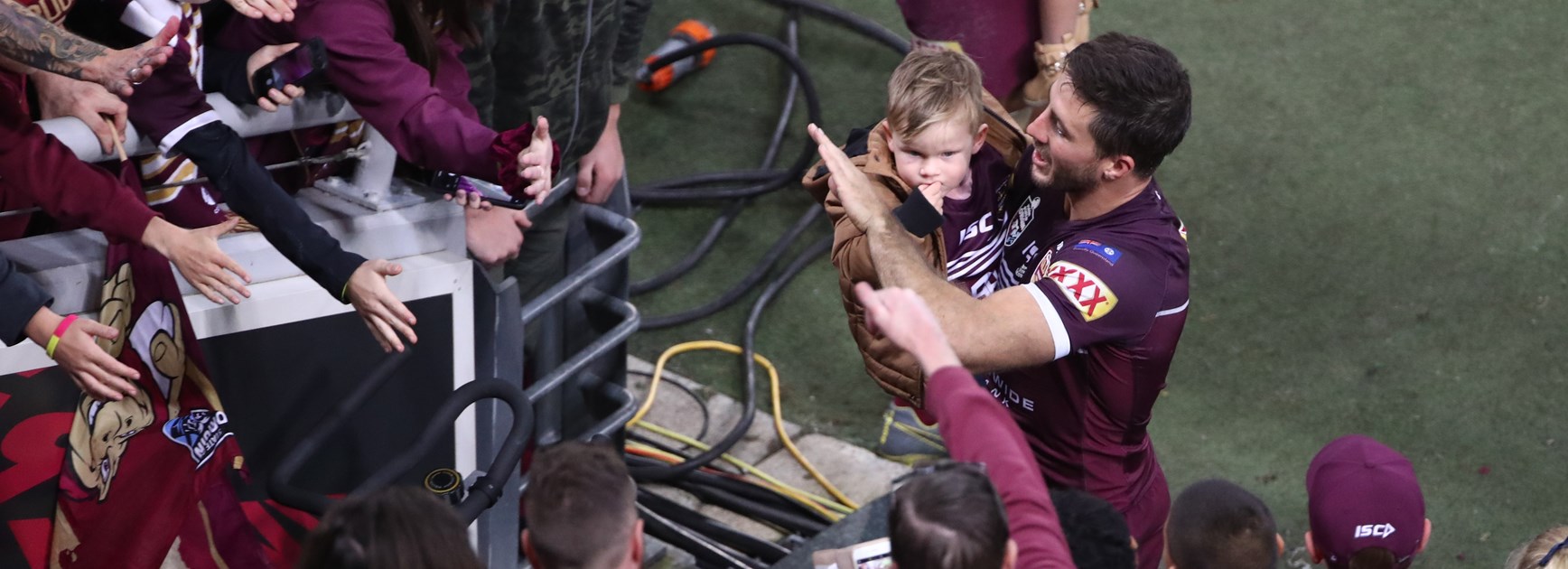 Maroons hooker Ben Hunt.