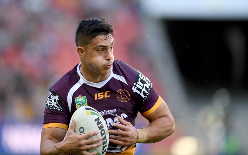 Broncos centre Kotoni Staggs.