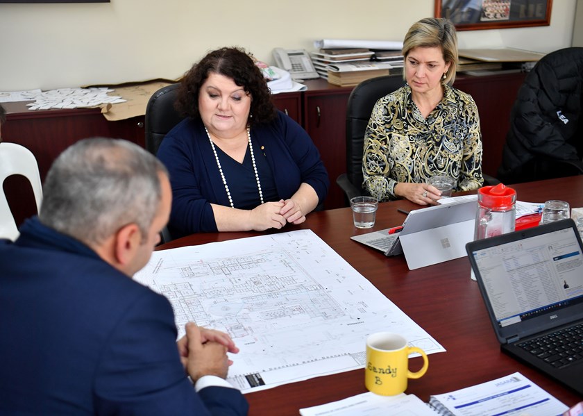 Angelo Cusumano, Martha Jabour and Kathryn Szyszka at Grace's Place.