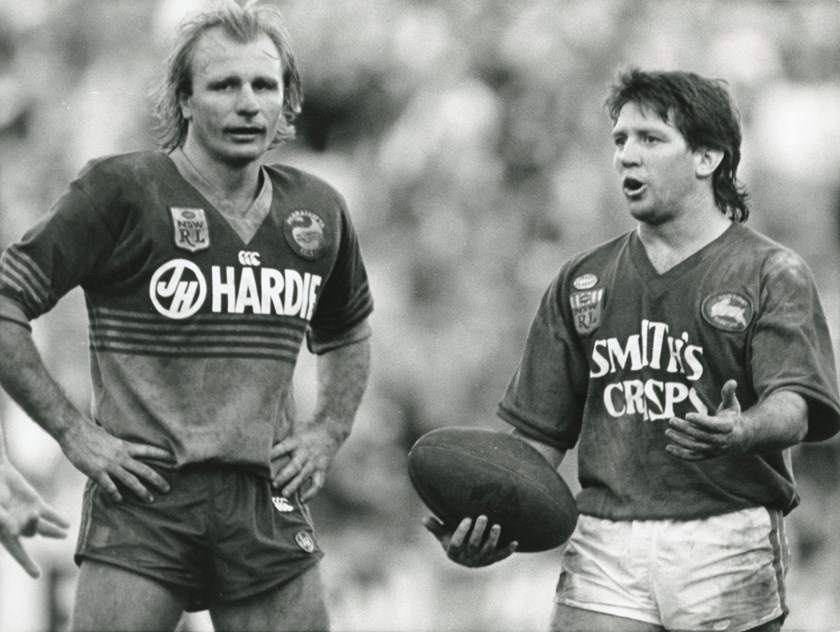 Peter Sterling and Craig Coleman during a match.