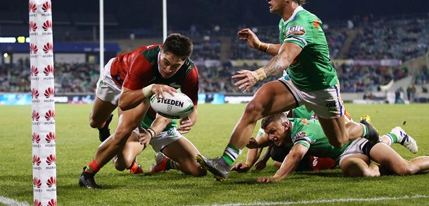 Rabbitohs hold on to defy gutsy Raiders