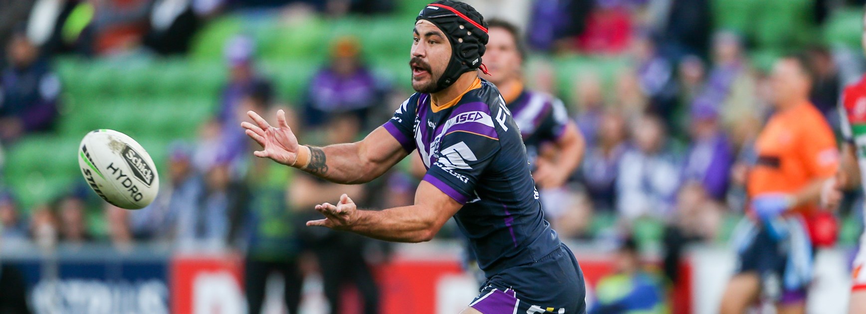 Storm halfback Jahrome Hughes.