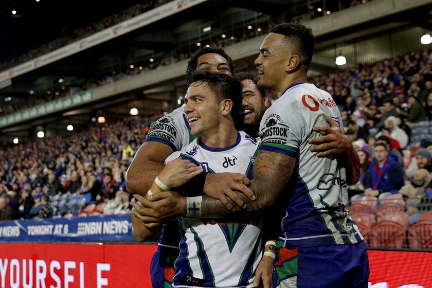New Zealand Warriors celebrate.