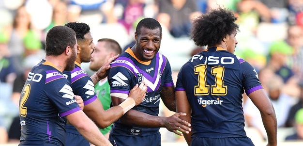 Vunivalu bags hat-trick as Storm beat Raiders