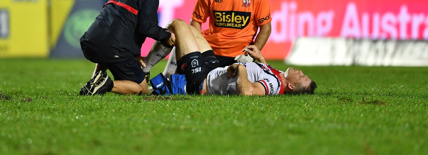 Winger Brett Morris was injured in his second game for the Roosters.